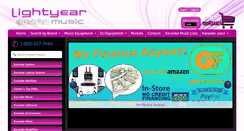Desktop Screenshot of lightyearmusic.com